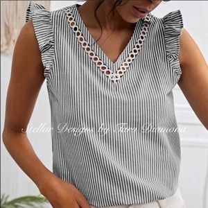 Pinstripe Tank Top by Stellar Designs